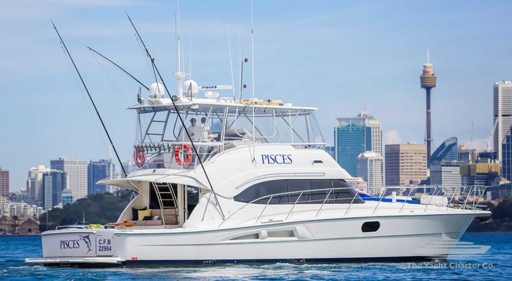 Pisces boat hire sydney yacht charter Sydney fishing