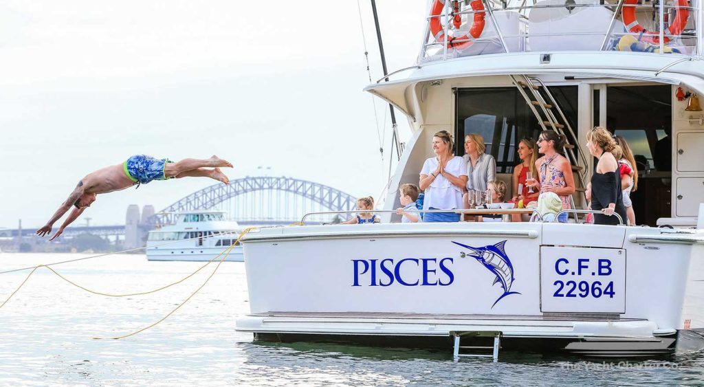 Pisces boat hire sydney yacht charter Sydney fishing