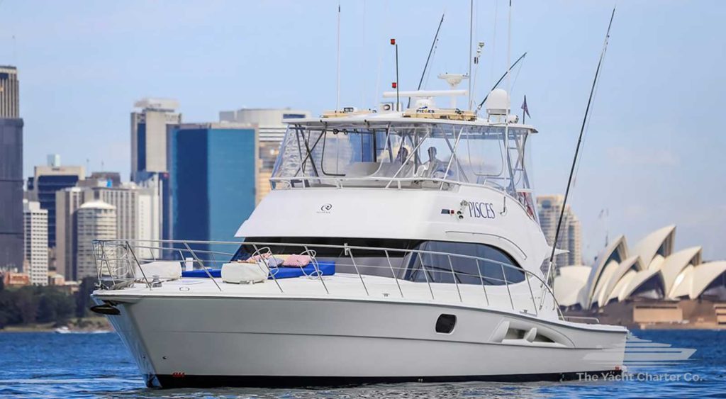 Pisces boat hire sydney yacht charter Sydney fishing