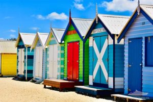 Brighton Beach Bathing Boxes